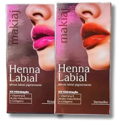 HENNA LABIAL MAKIAJ COLORES DISPONIBLE ROJO Y ROSA