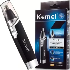Recortador de vello Kemei para nariz, orejas y bigote, color negro