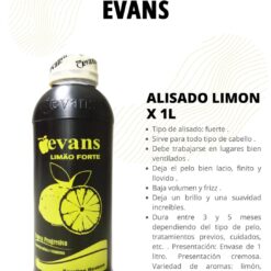 ALISADO EVANS ORIGINAL 1 LITROS DE LIMON